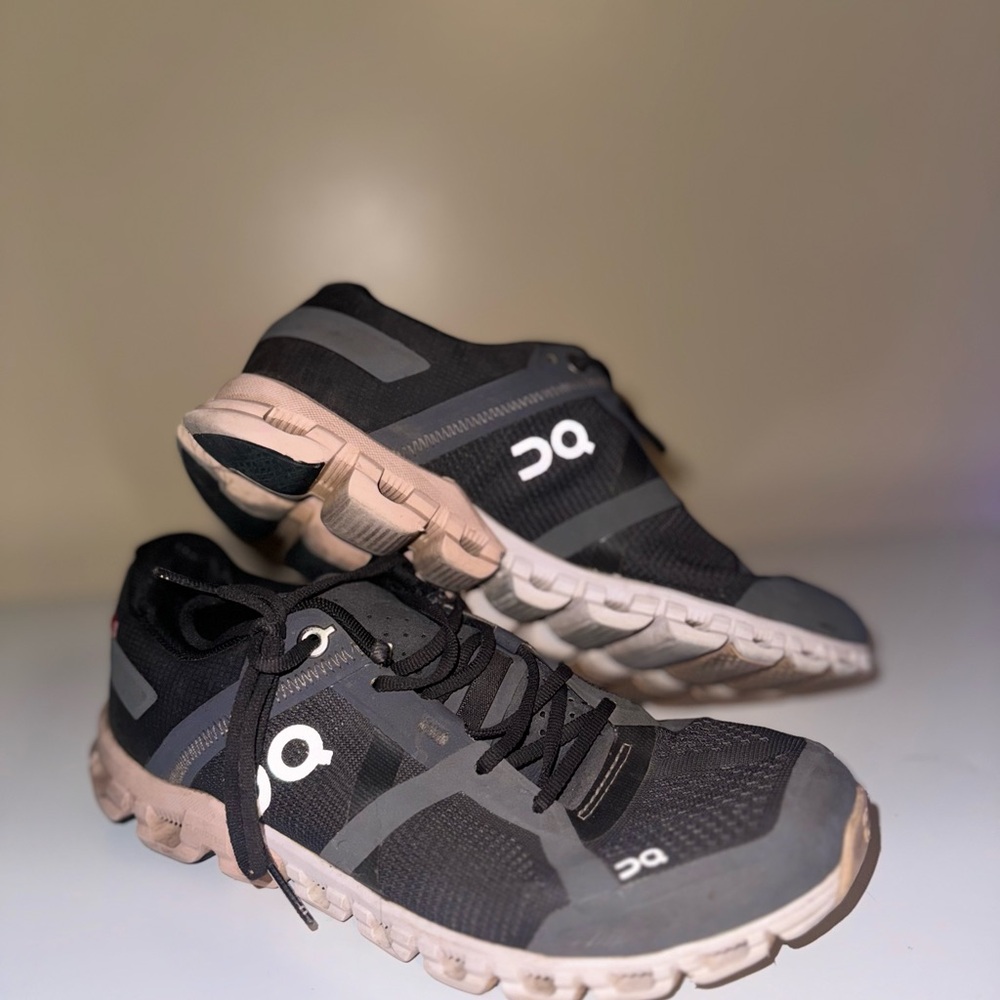 ON Running Black and Gray Athletic Shoes
